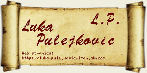 Luka Pulejković vizit kartica